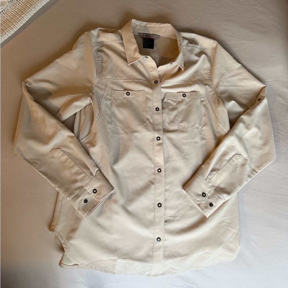 5.11 Tactical Women’s Light Tan Button-Down Shirt